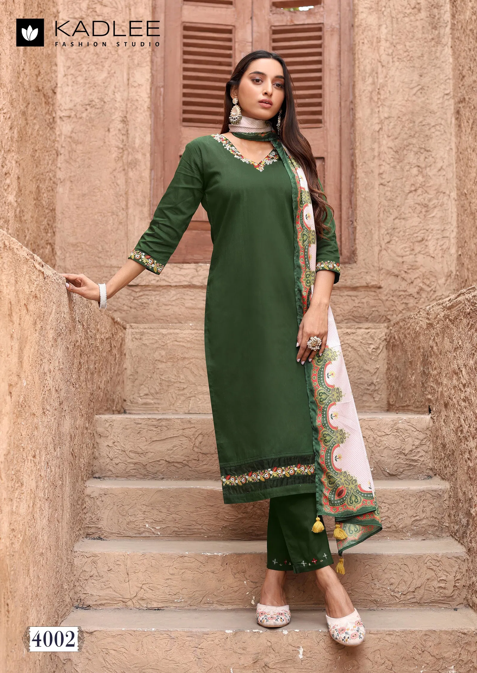 Nakashi By Kadlee Cotton Kurti With Bottom Dupatta Wholesalers In Delhi